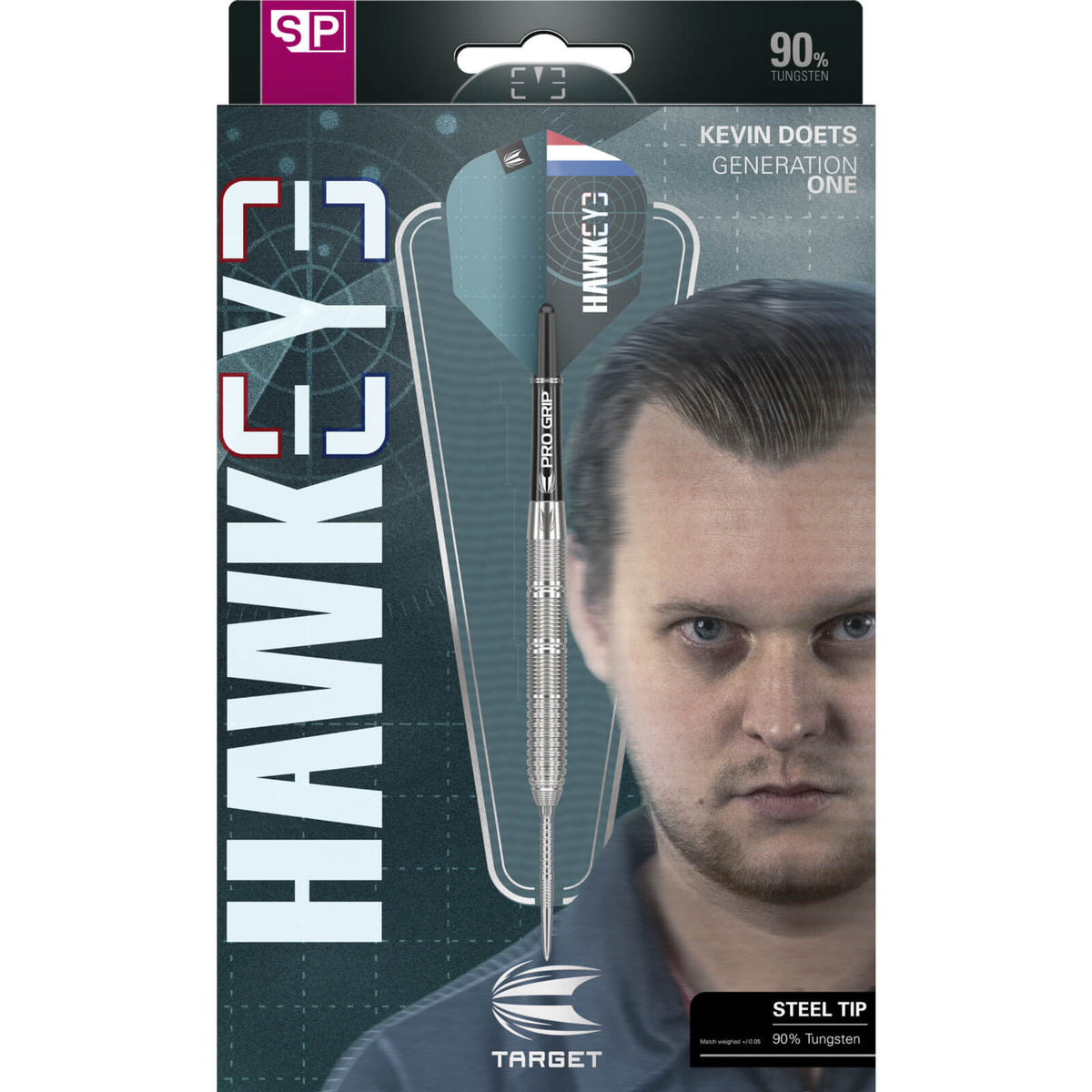 Darts - Target - Kevin Doets Darts - Swiss Point - Steel Tip - 90% Tungsten - 23g