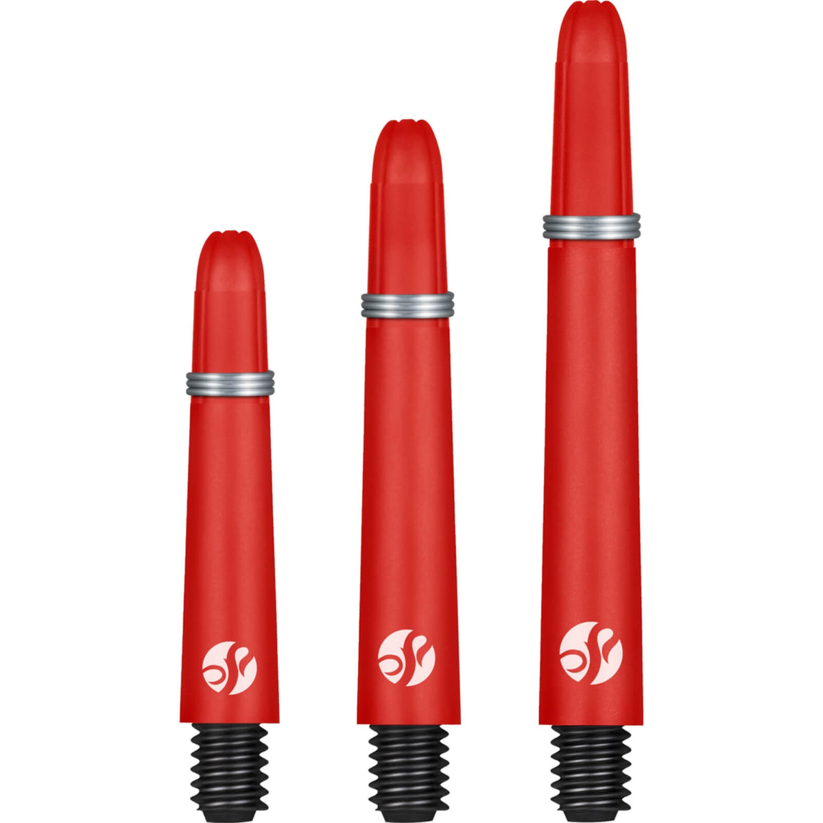 Dart Shafts - Shot - Koi Coloured - Carbon Dart Shafts Short (35mm) / Red