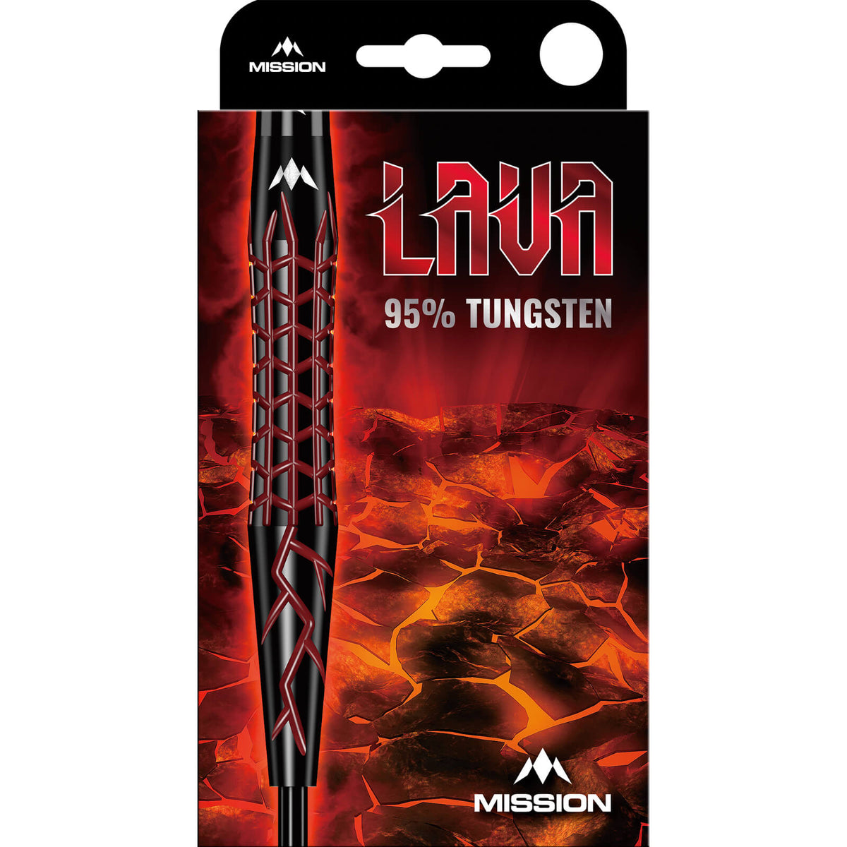 Darts - Mission - Lava Darts - Steel Tip - 95% Tungsten - 22g 24g