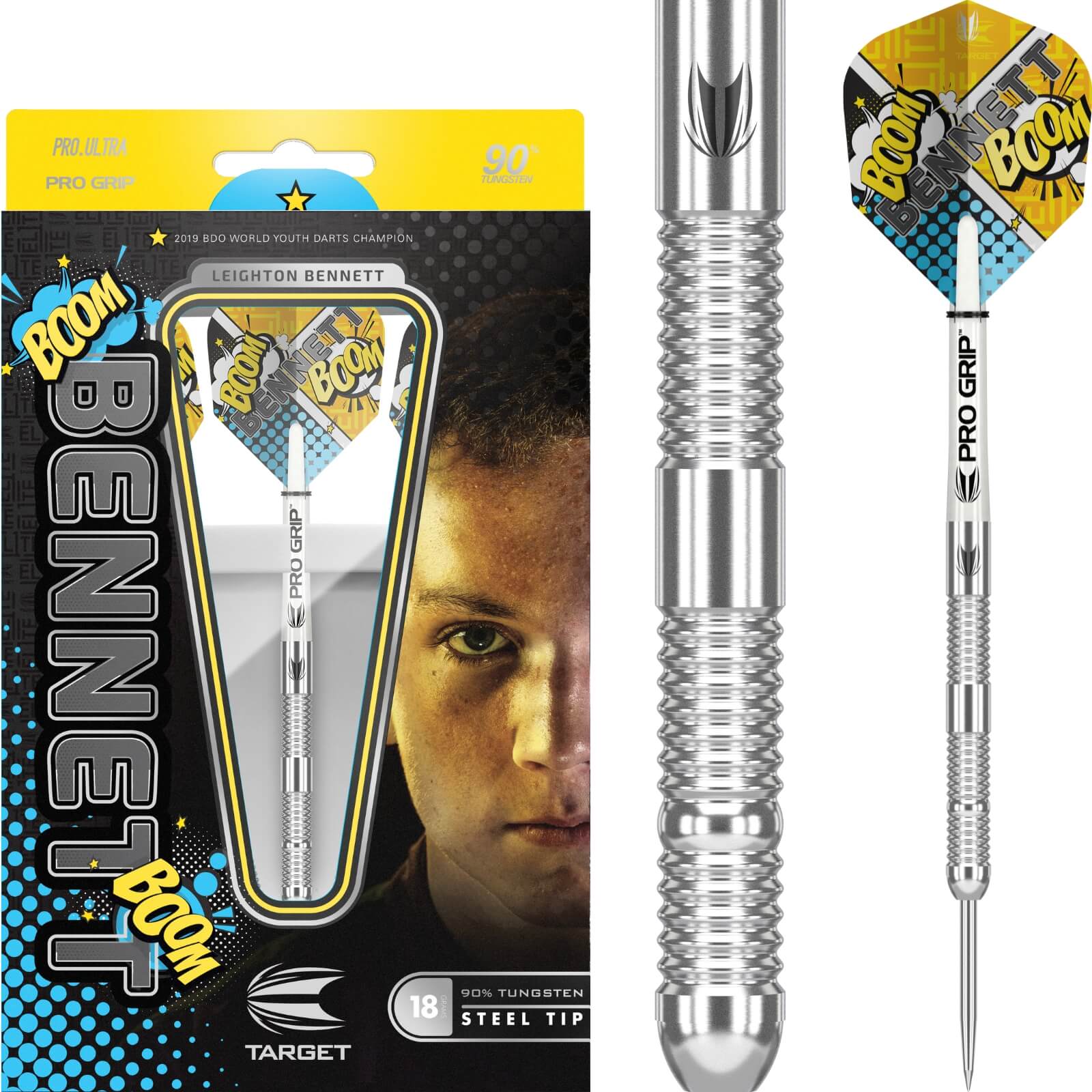 Darts - Target - Leighton Bennett Darts - Steel Tip - 90% Tungsten - 18g 20g 22g 