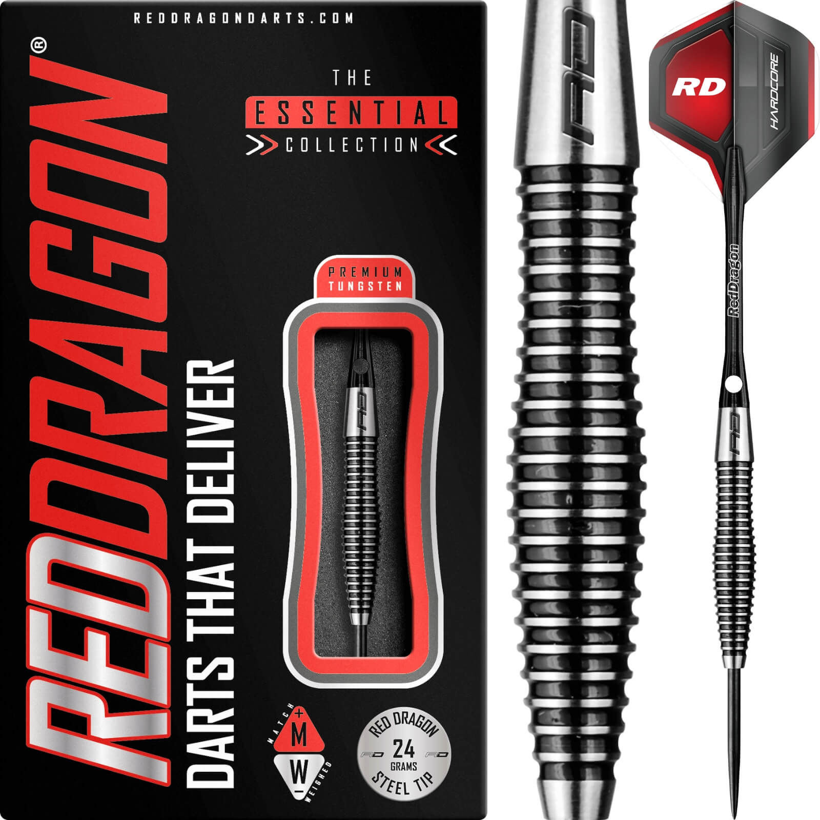 Darts - Red Dragon - Lethal Magic 3 Darts - Steel Tip - 85% Tungsten - 24g 28g 