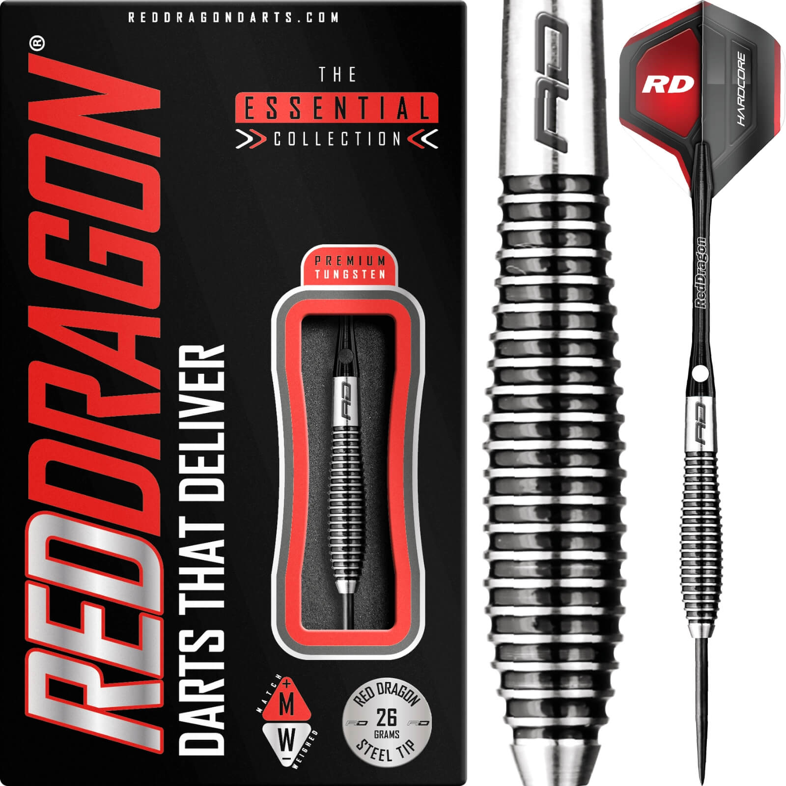 Darts - Red Dragon - Lethal Magic 4 Darts - Steel Tip - 85% Tungsten - 26g 30g 