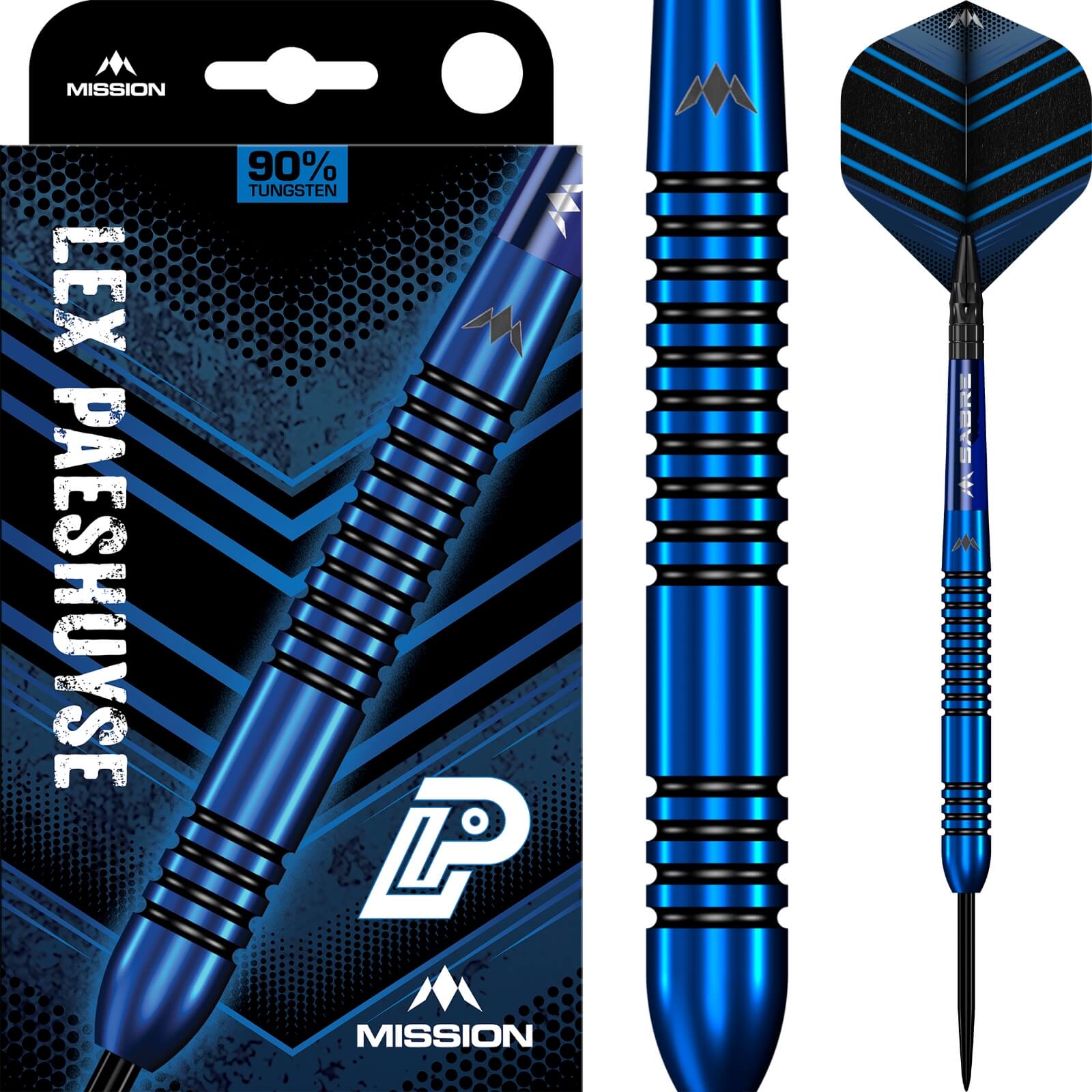 Mission - Lex Paeshuyse Darts - Steel Tip - 90% Tungsten - 22g 24g
