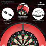 Mission - Torus 120 - Portable LED Dartboard Light -