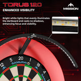 Mission - Torus 120 - Portable LED Dartboard Light -