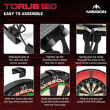 Mission - Torus 120 - Portable LED Dartboard Light -