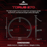 Mission - Torus 270 - Portable LED Dartboard Light -