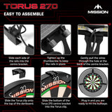 Mission - Torus 270 - Portable LED Dartboard Light -