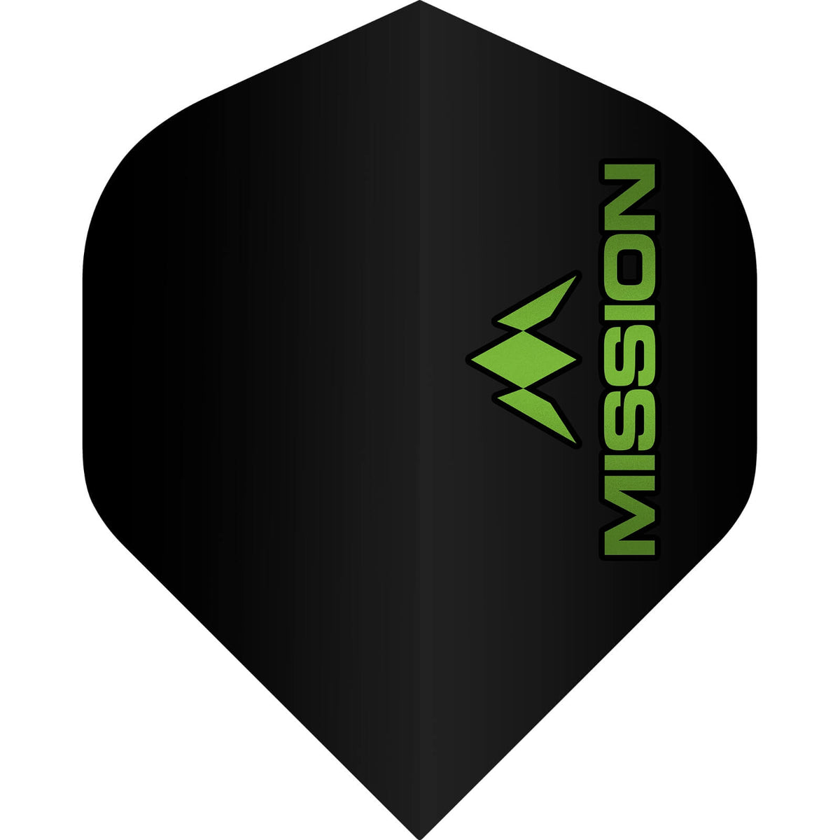 Mission - Logo 100 - Big Wing Dart Flights - Green