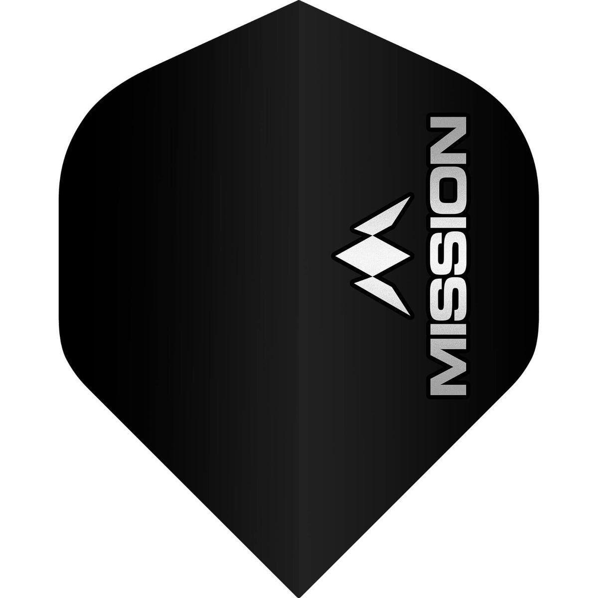 Mission - Logo 100 - Big Wing Dart Flights - Grey