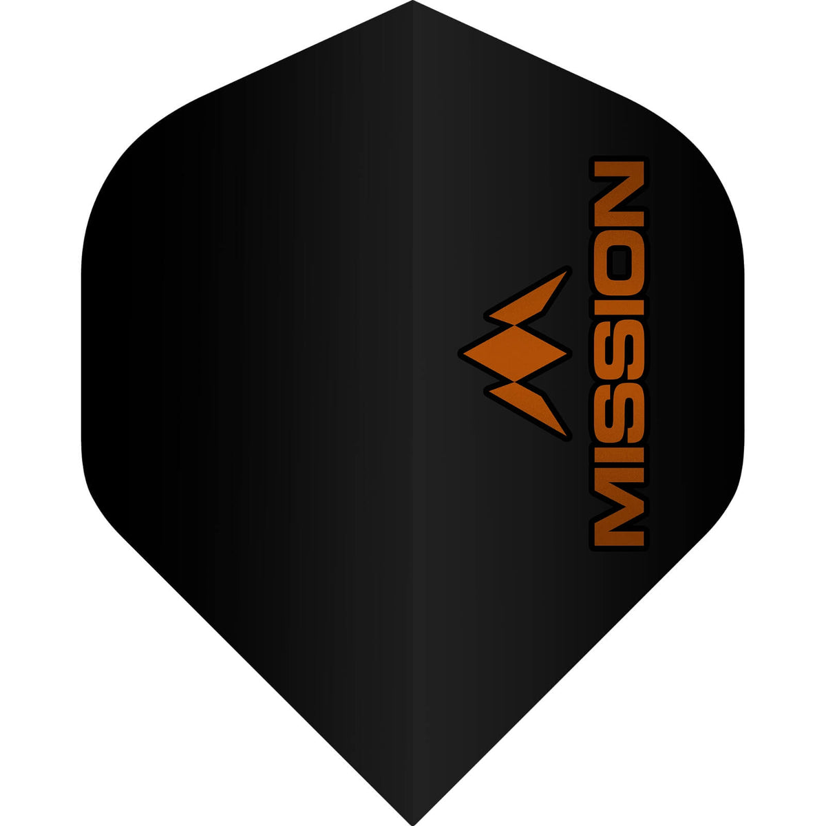 Mission - Logo 100 - Big Wing Dart Flights - Orange