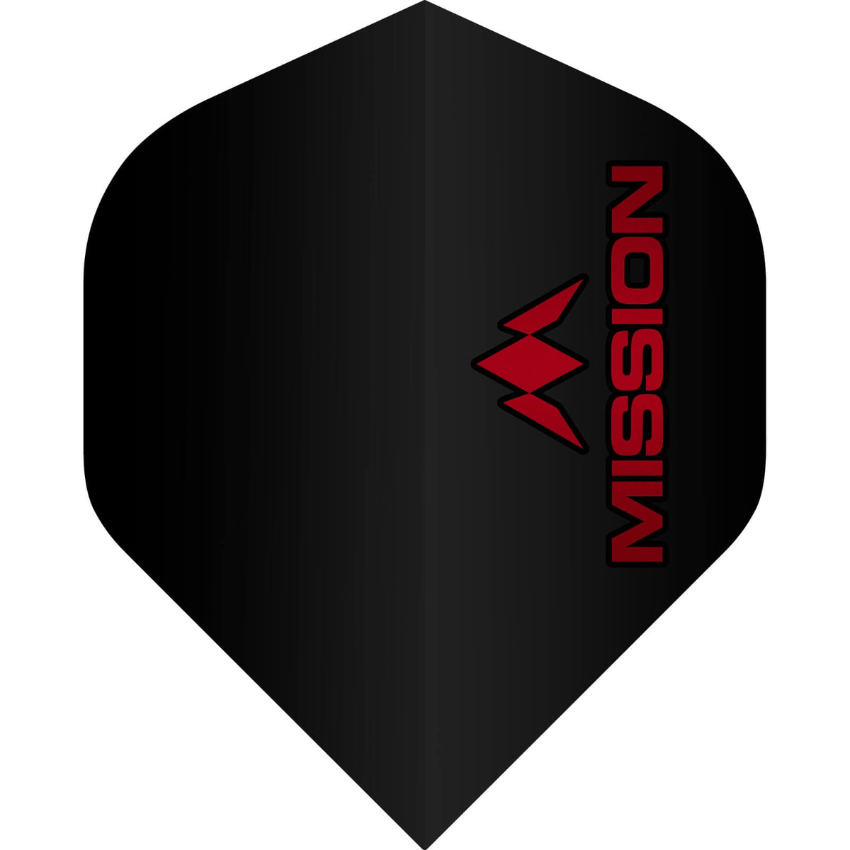 Mission - Logo 100 - Big Wing Dart Flights - Red