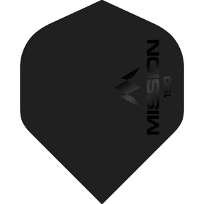 Mission - Logo 150 - Big Wing Dart Flights - Black