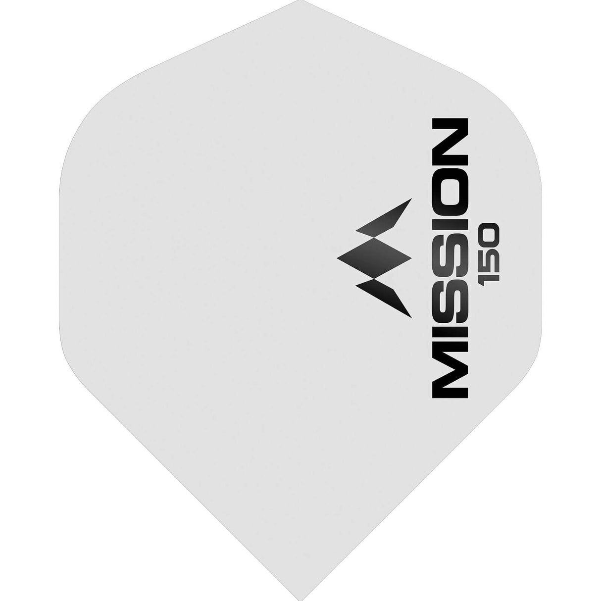 Mission - Logo 150 - Big Wing Dart Flights - White
