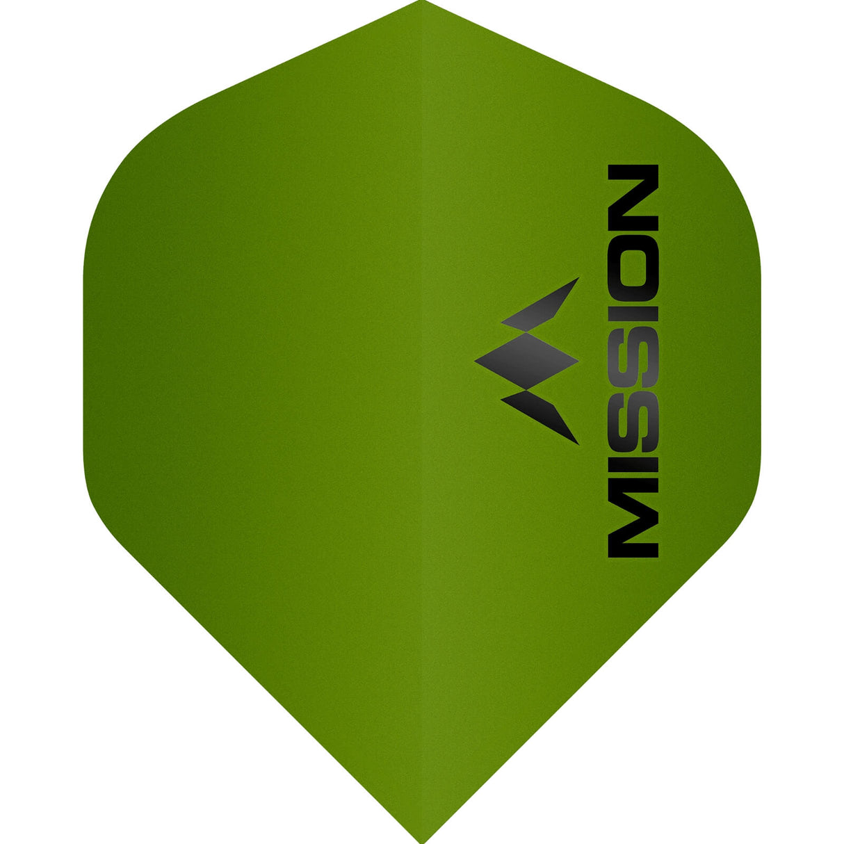 Mission - Logo Matt - Big Wing Dart Flights - Green