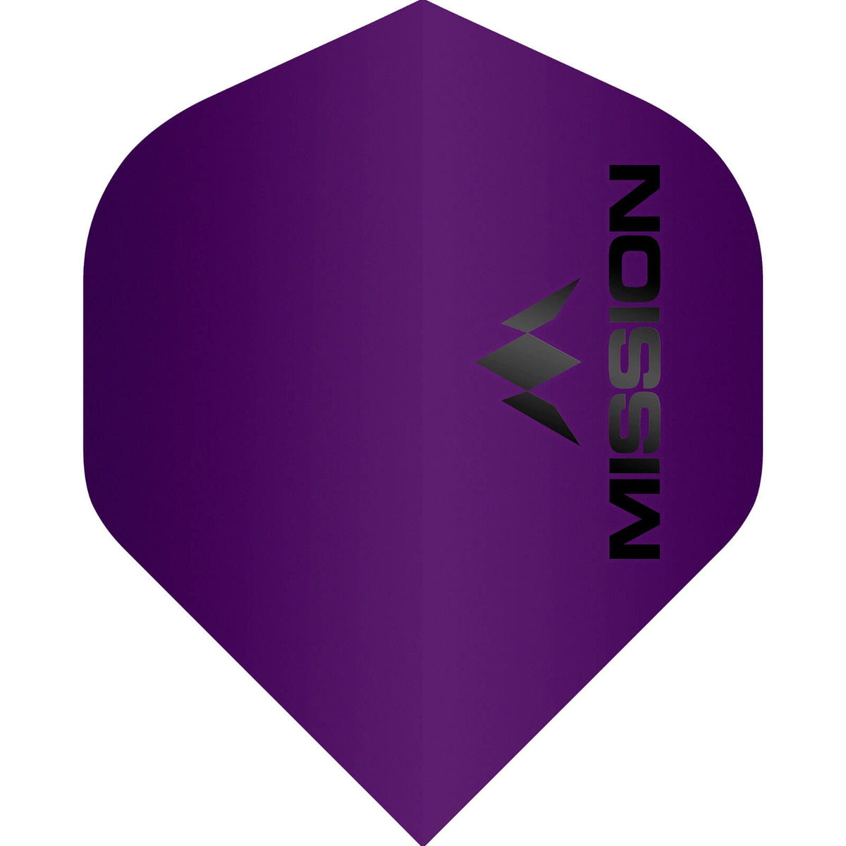 Mission - Logo Matt - Big Wing Dart Flights - Purple