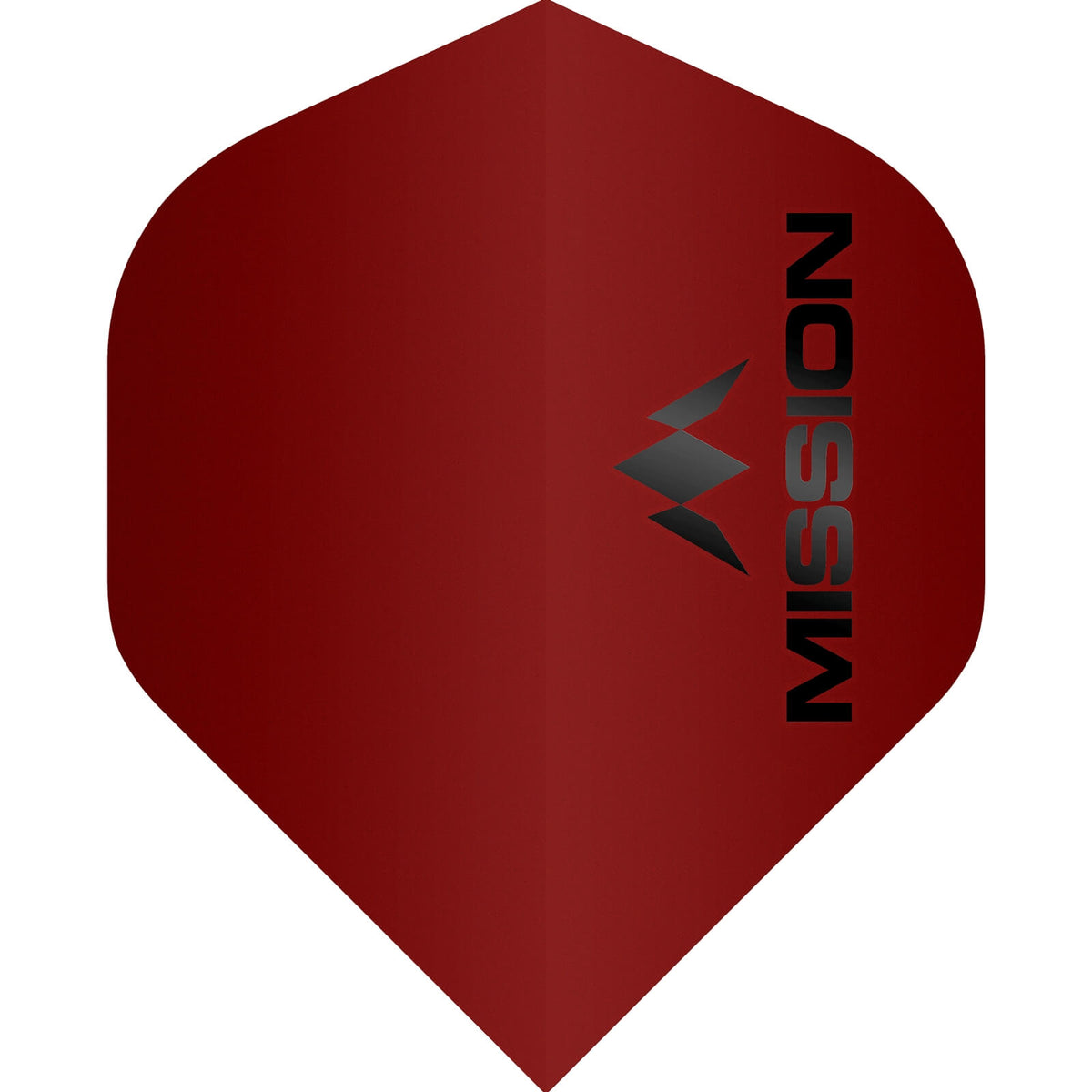Mission - Logo Matt - Big Wing Dart Flights - Red