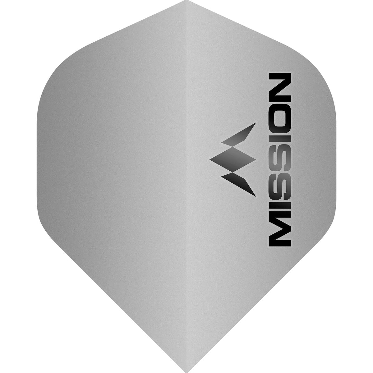 Mission - Logo Matt - Big Wing Dart Flights - Silver
