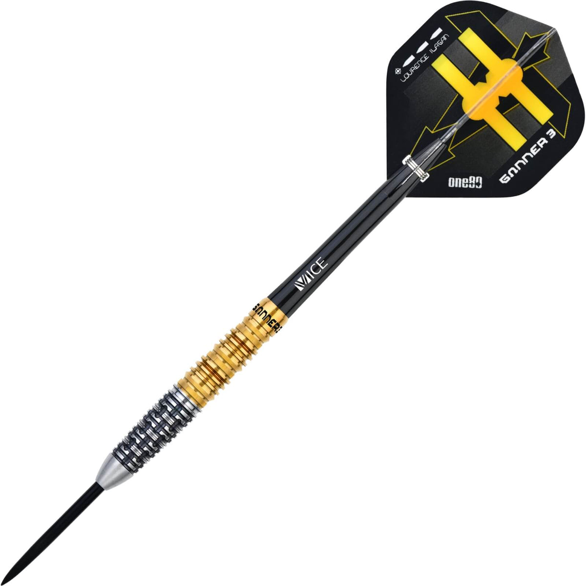 Darts - One80 - Lourence Ilagan Gunner 3 Darts - Steel Tip - 90% Tungsten - 22g 23g 24g 