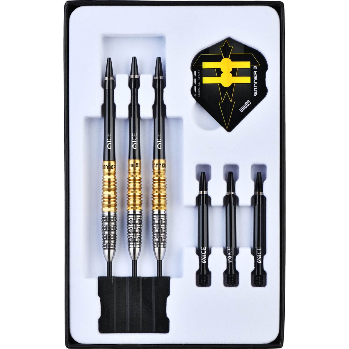 Darts - One80 - Lourence Ilagan Gunner 3 Darts - Steel Tip - 90% Tungsten - 22g 23g 24g 