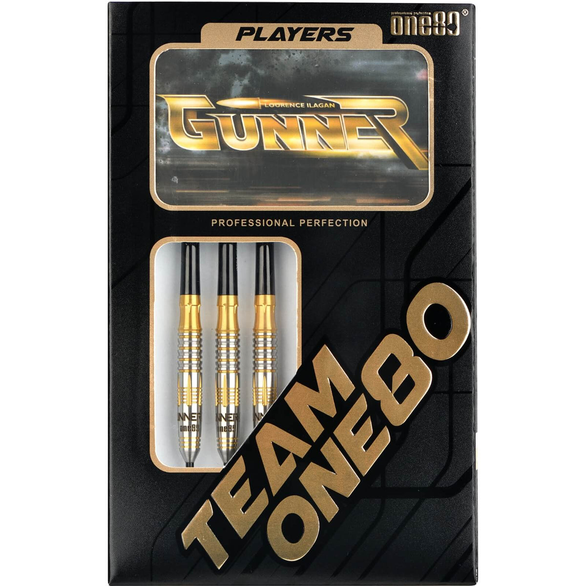 Darts - One80 - Lourence Ilagan Gunner Darts - Steel Tip - 90% Tungsten - 22g 24g 