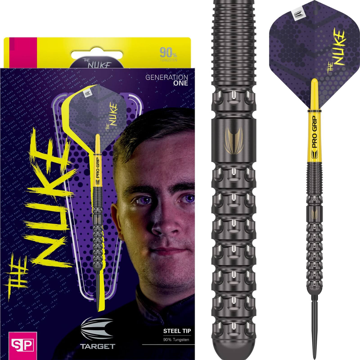 Darts - Target - Luke Littler Darts - Swiss Point - Steel Tip - 90% Tungsten - 22g 23g 24g 