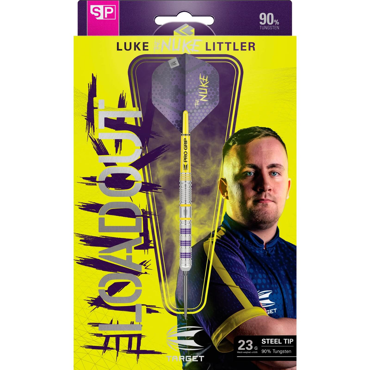 Darts - Target - Luke Littler Loadout Darts - Swiss Point - Steel Tip - 90% Tungsten - 22g 23g 24g 