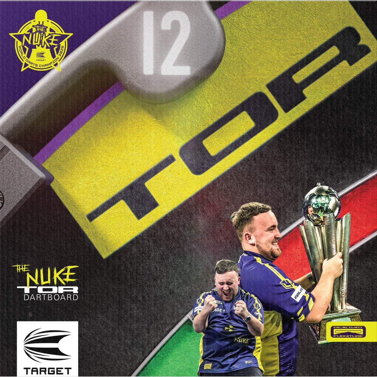 Dartboards - Target - Luke Littler World Champion Edition Tor Dartboard &amp; Surround Bundle