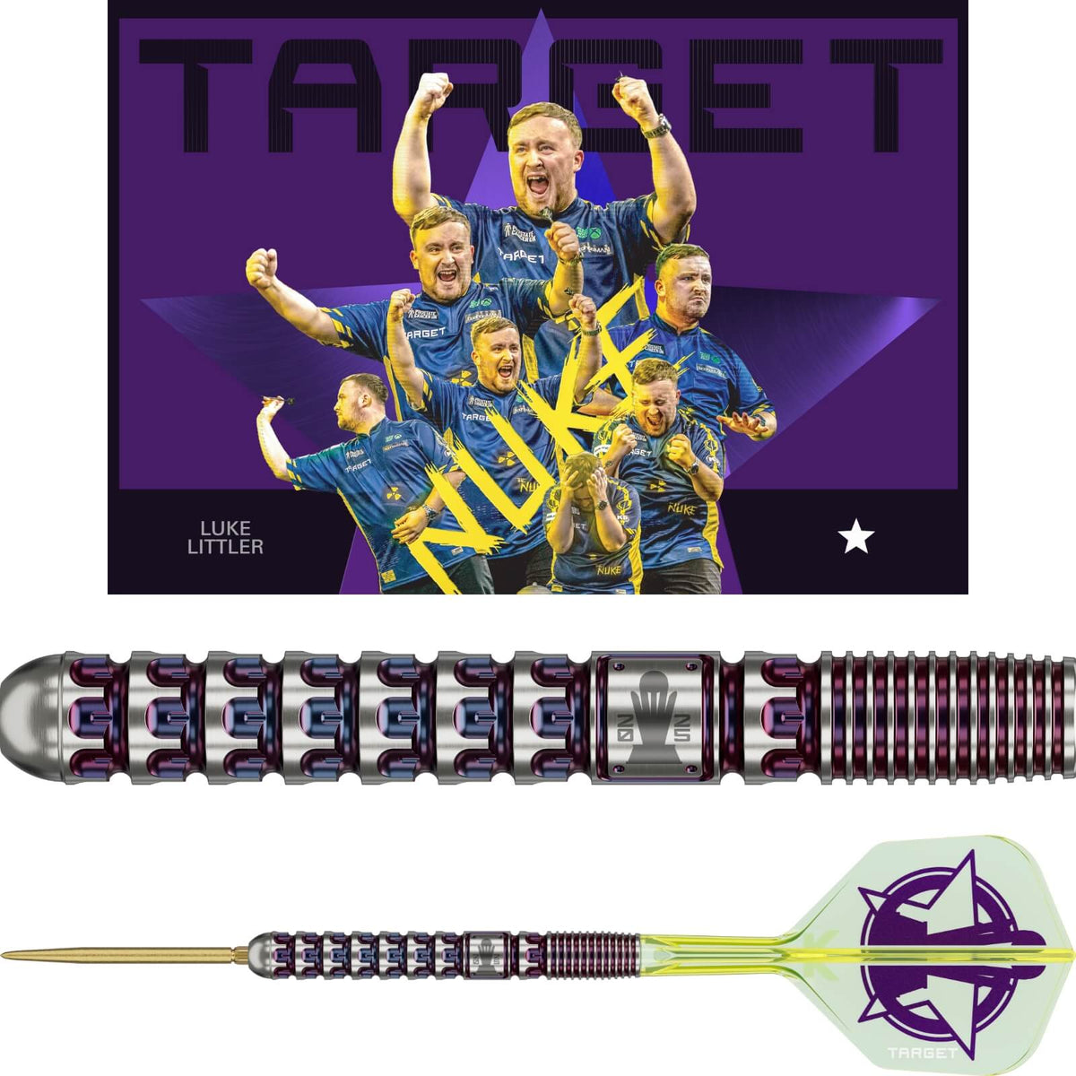Darts - Target - Luke Littler World Champion Darts - Swiss Point - Steel Tip - 90% Tungsten - 23g