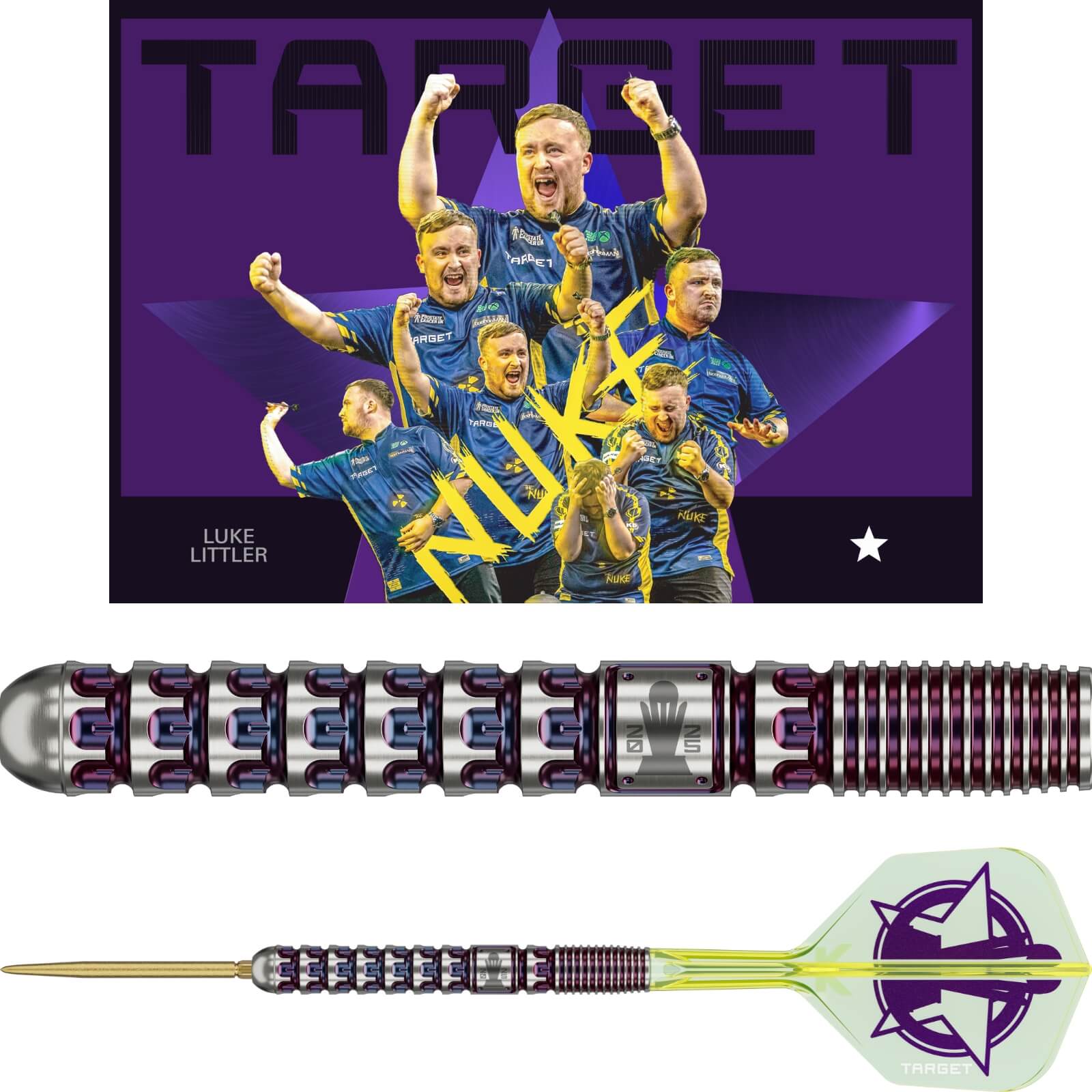 Darts - Target - Luke Littler World Champion Darts - Swiss Point - Steel Tip - 90% Tungsten - 23g