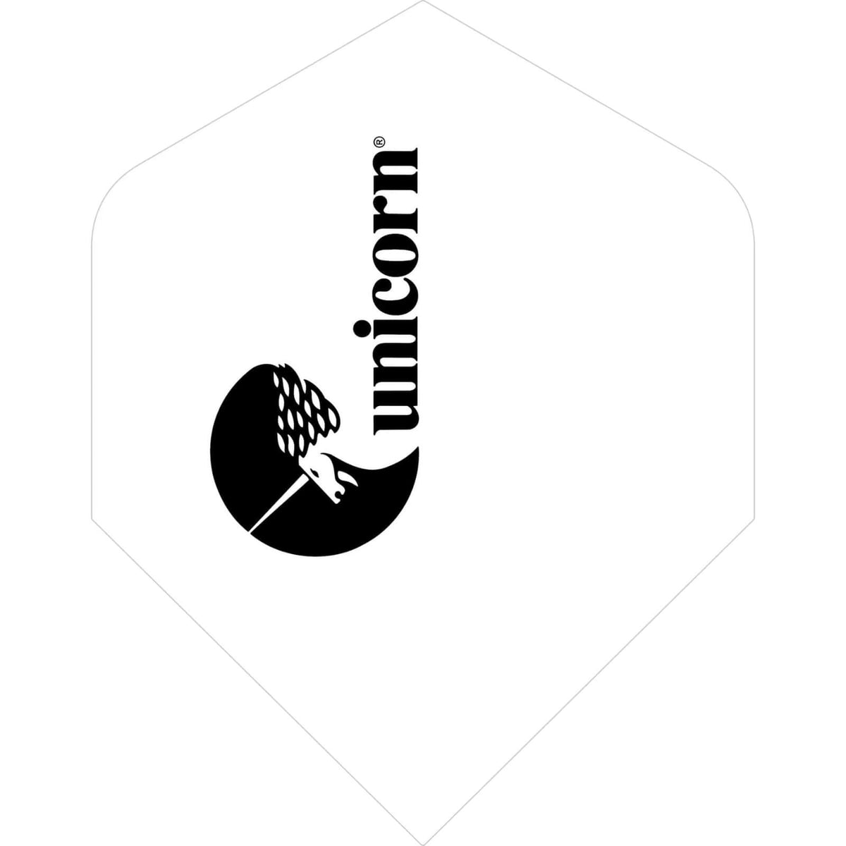 Dart Flights - Unicorn - Maestro 125 - Big Wing Dart Flights White