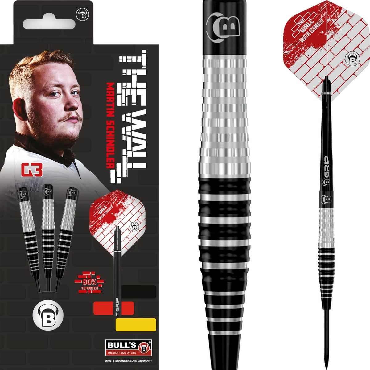BULL'S - Martin Schindler G3 Darts - 90% Tungsten - 21g 23g 25g 27g -