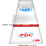 Winmau - Clearzone PVC Dart Mat with Integrated Oche -