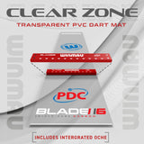 Winmau - Clearzone PVC Dart Mat with Integrated Oche -