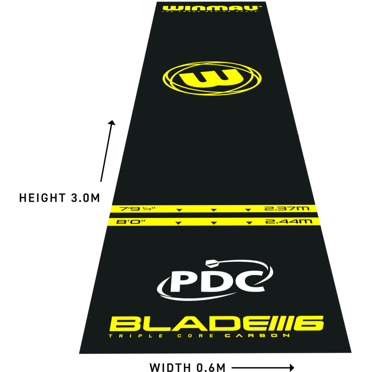 Winmau - Pro Zone Essential PVC Dart Mat -