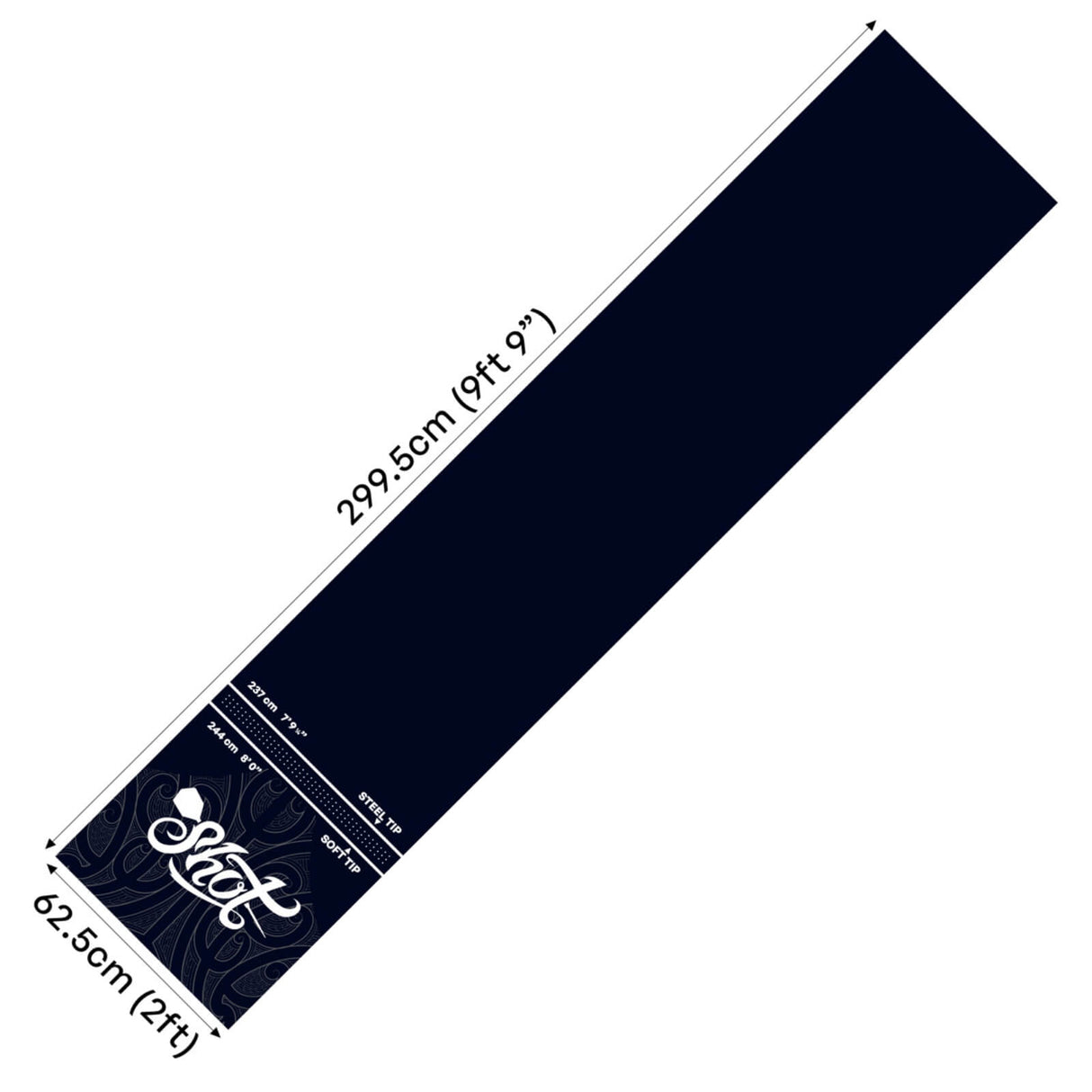 Shot - Professional Rubber Dart Mat -