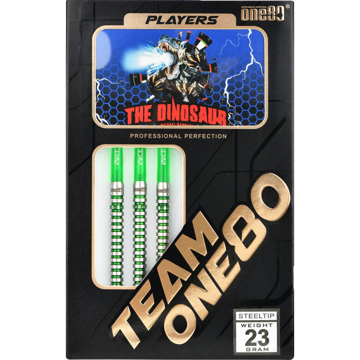 Darts - One80 - Michael Barnard Darts - Steel Tip - 90% Tungsten - 23g 