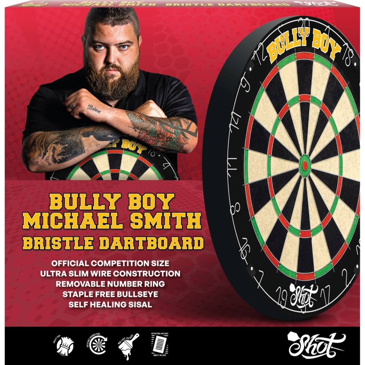 Dartboards - Shot - Michael Smith - Bully Boy - Bristle Dartboard 