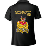 Shot - Michael Smith White Strip Polo Dart Shirt - S to 6XL -