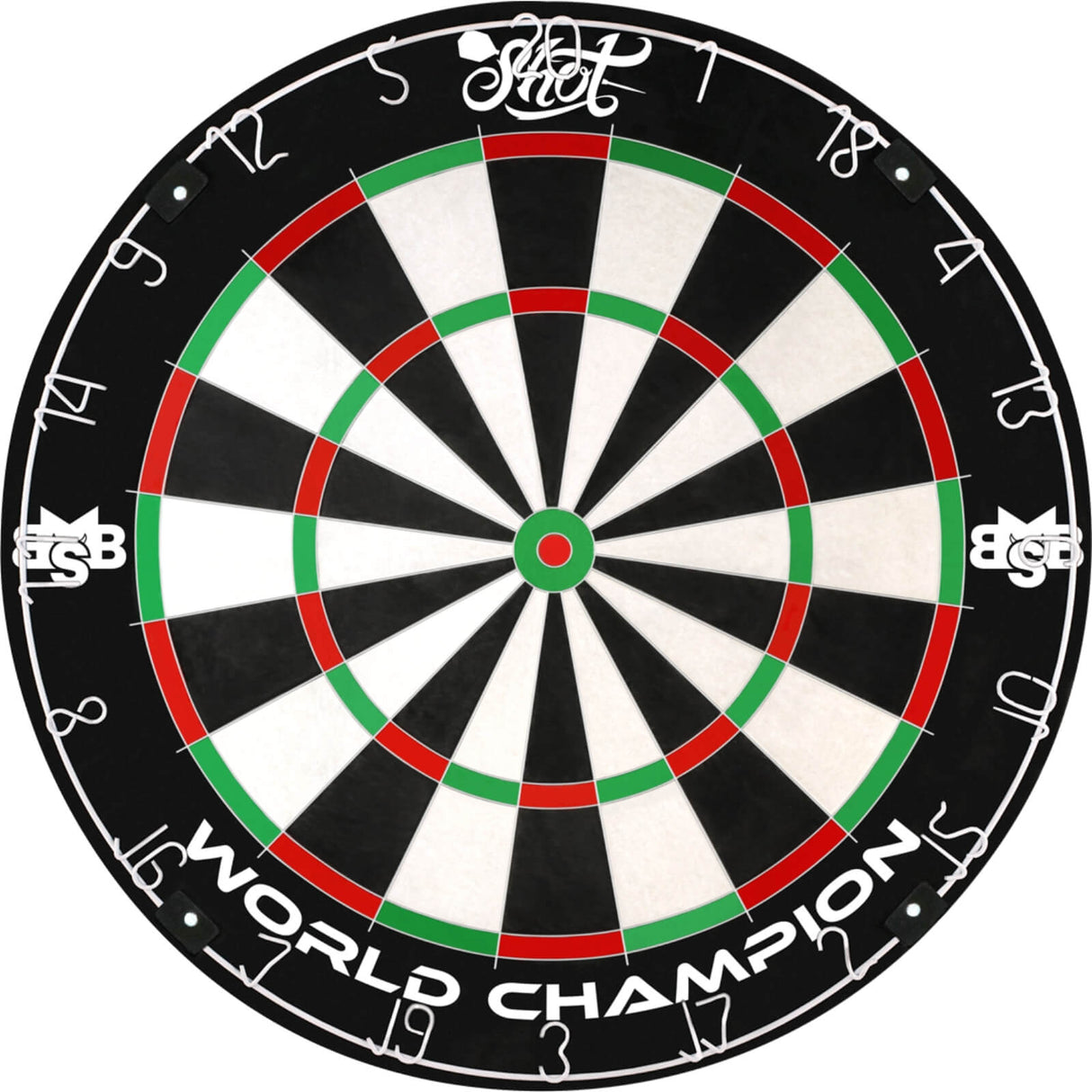 Shot - Michael Smith World Champion Dartboard & Quantum Cabinet Ready to Play Bundle -