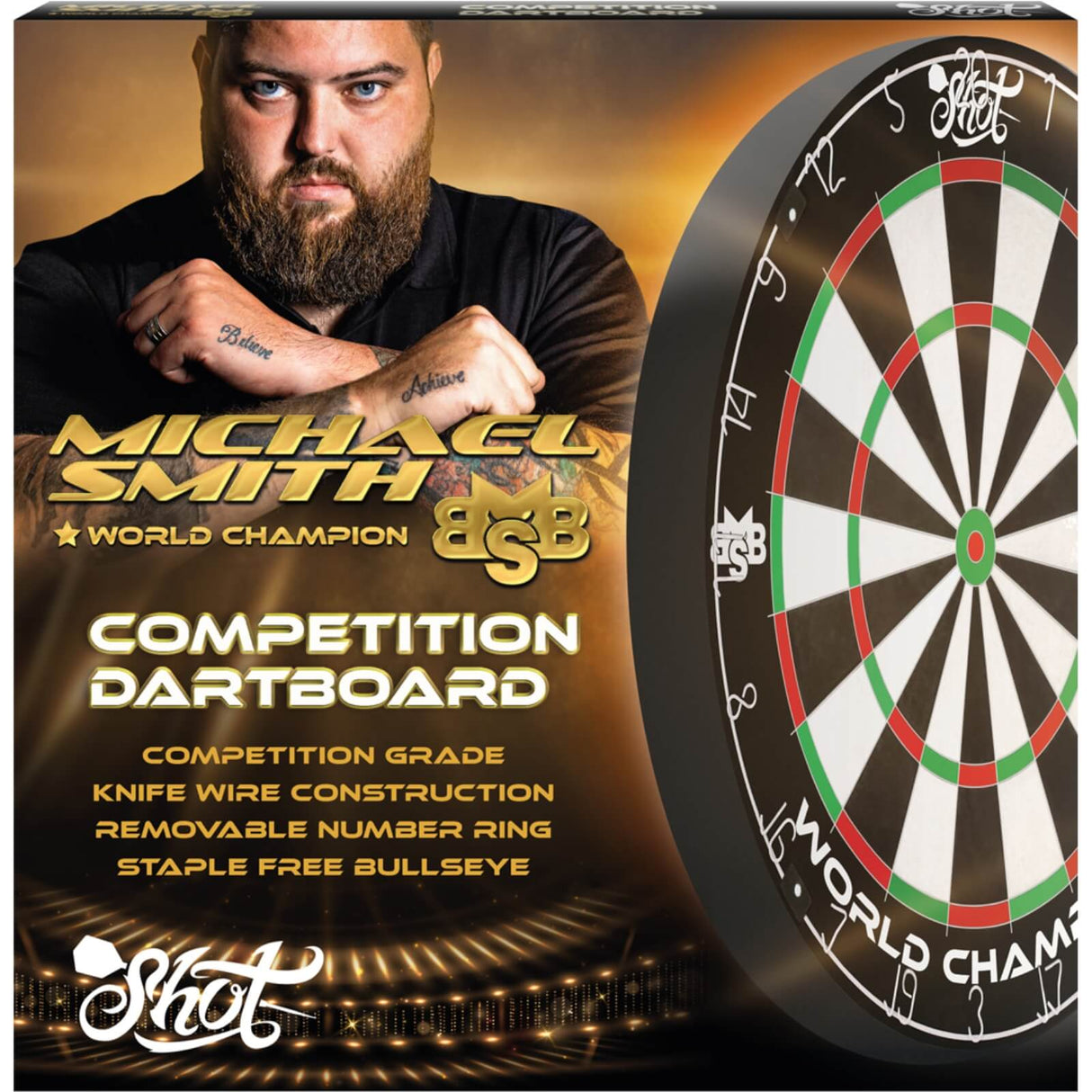 Shot - Michael Smith - World Champion - Competition Dartboard -