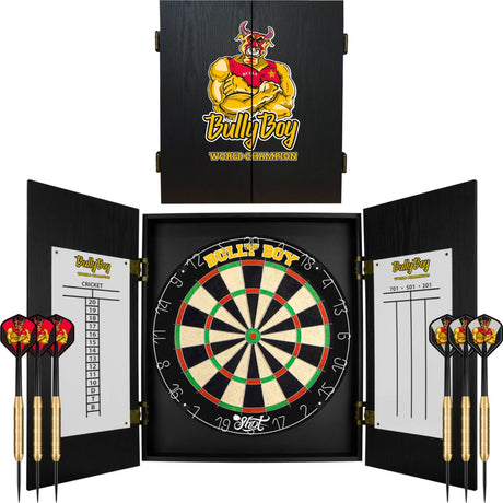 Shot - Michael Smith - Bully Boy - Dartboard Cabinet Set -