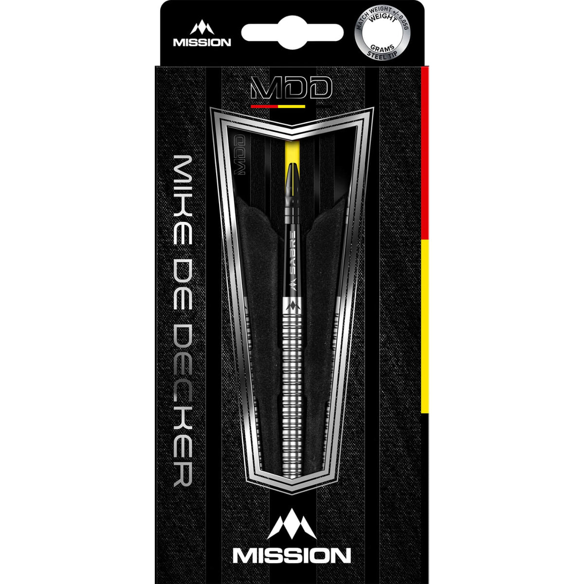 Darts - Mission - Mike De Decker Darts - Steel Tip - 95% Tungsten - 22g 24g 26g