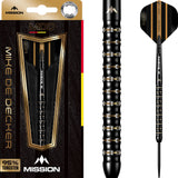 Mission - Mike De Decker Black & Gold Darts - 95% Tungsten - 22g 24g -
