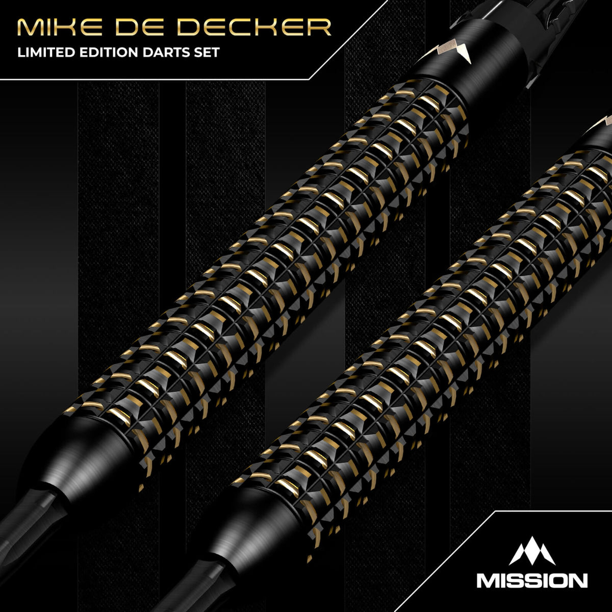 Darts - Mission - Mike De Decker Limited Edition Darts - World Grand Prix - Steel Tip - 95% Tungsten - 24g