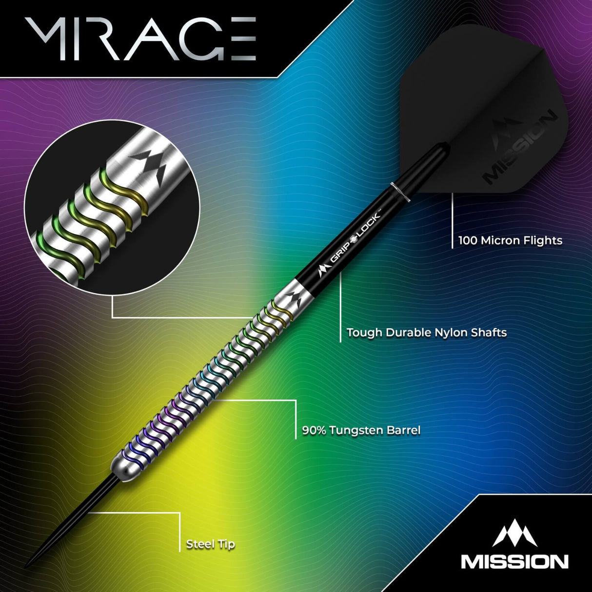 Mission - Mirage Darts - 90% Tungsten - 23g 25g