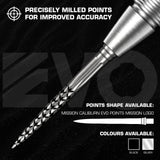 Mission - Caliburn EVO Mission Logo Dart Points - 26mm 32mm 38mm