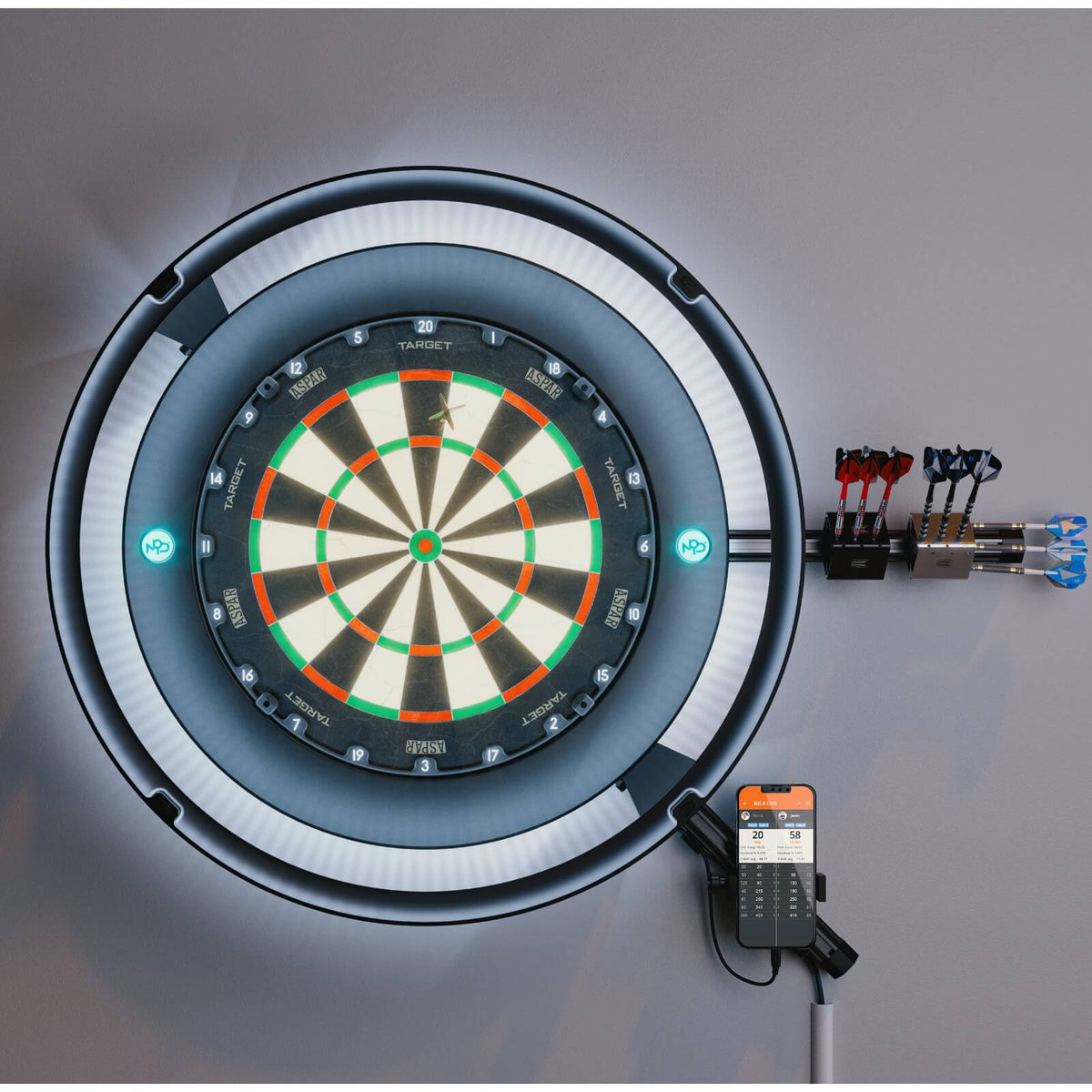 Target MOD Dartboard System Complete Setup Avid Darts Australia