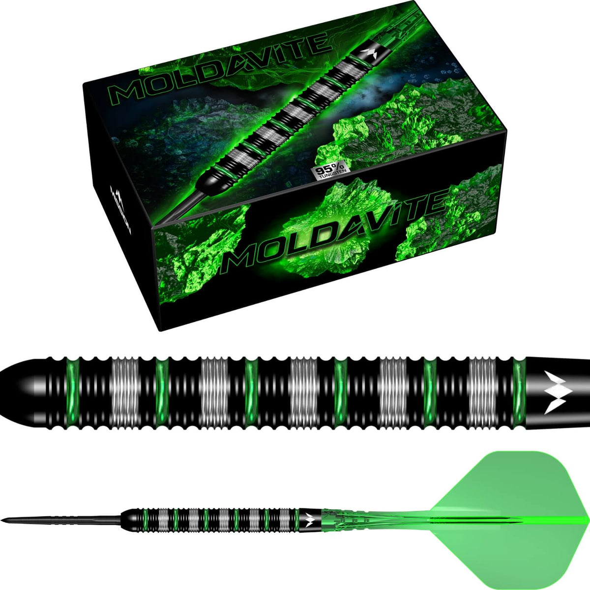Mission - Moldavite Darts - Steel Tip - 95% Tungsten - 21g 23g 25g