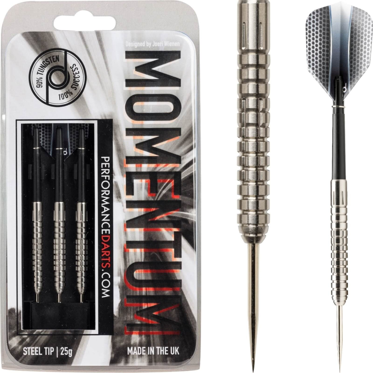 Darts - Performance Darts - Momentum - Steel Tip - 90% Tungsten - 23g 25g 